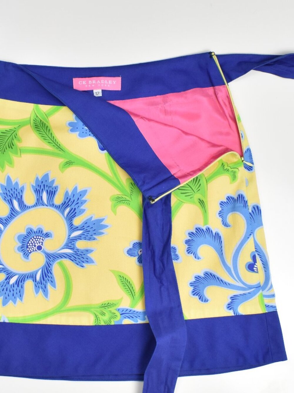 CK Bradley Tie Waist Floral Skirt - 12 - Picture 6 of 6